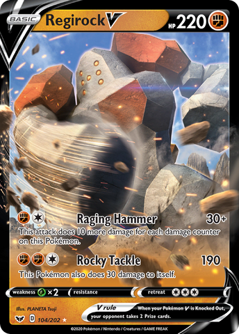 Regirock V (104/202) [Sword & Shield: Base Set] - The Mythic Store | 24h Order Processing