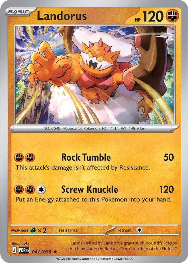 Landorus (041/088) [Mega Evolution: Perfect Order] - The Mythic Store | 24h Order Processing