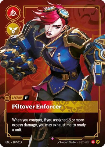 Vi - Piltover Enforcer (187/219) [Unleashed] - The Mythic Store | 24h Order Processing