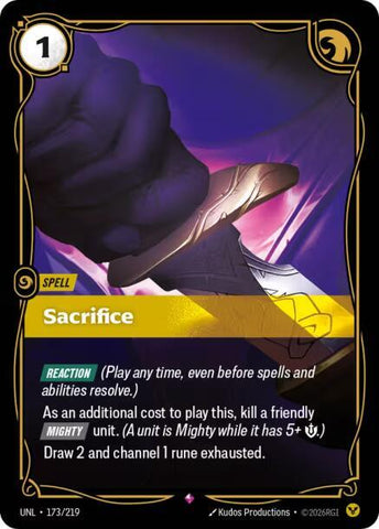 Sacrifice (173/219) [Unleashed] - The Mythic Store | 24h Order Processing