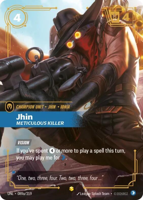 Jhin - Meticulous Killer (Alternate Art) (089a/219) [Unleashed] - The Mythic Store | 24h Order Processing