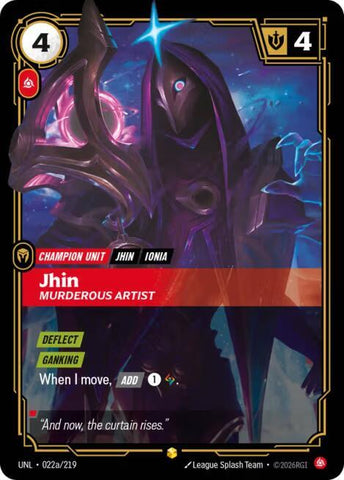 Jhin - Murderous Artist (Alternate Art) (022a/219) [Unleashed] - The Mythic Store | 24h Order Processing