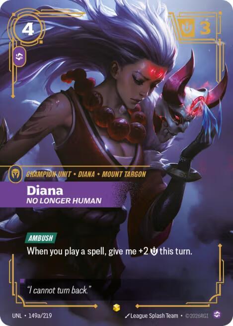 Diana - No Longer Human (Alternate Art) (149a/219) [Unleashed] - The Mythic Store | 24h Order Processing