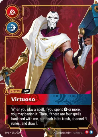 Jhin - Virtuoso (181/219) [Unleashed] - The Mythic Store | 24h Order Processing