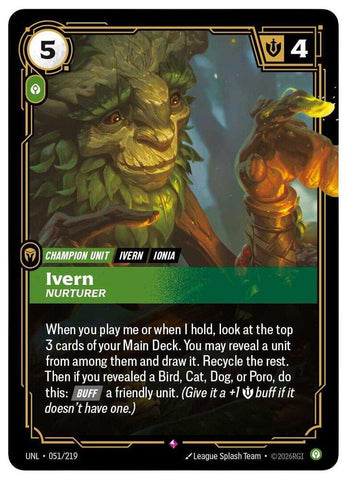 Ivern - Nurturer (051/219) [Unleashed] - The Mythic Store | 24h Order Processing