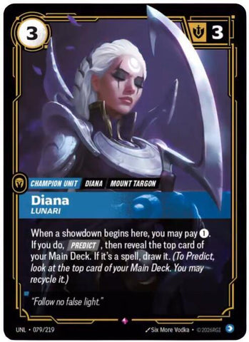 Diana - Lunari (079/219) [Unleashed] - The Mythic Store | 24h Order Processing