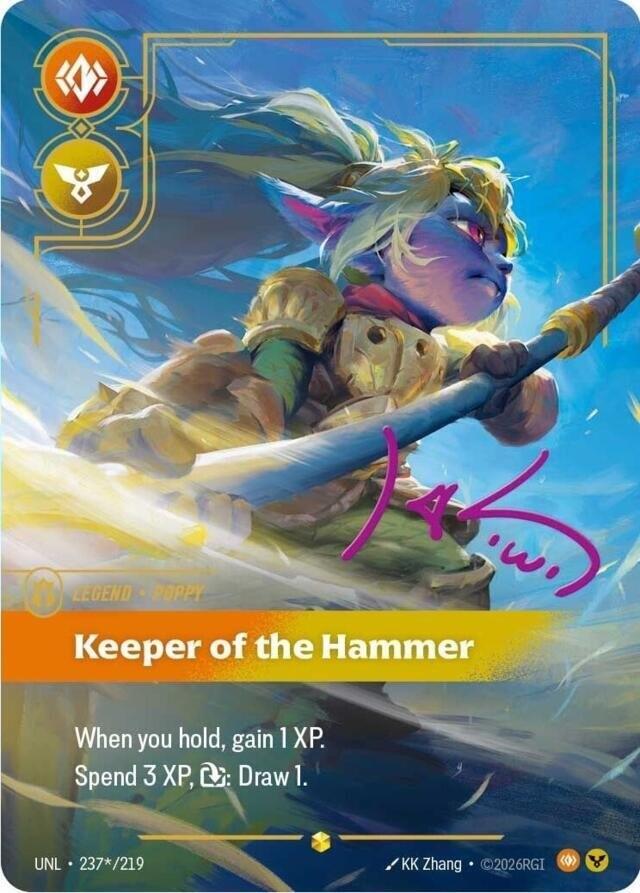 Poppy - Keeper of the Hammer (Signature) (237*/219) [Unleashed] - The Mythic Store | 24h Order Processing