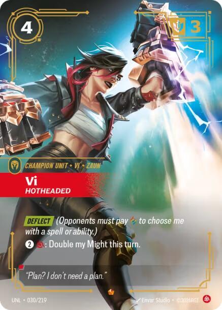 Vi - Hotheaded (030/219) [Unleashed] - The Mythic Store | 24h Order Processing
