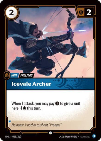 Icevale Archer (065/219) [Unleashed] - The Mythic Store | 24h Order Processing