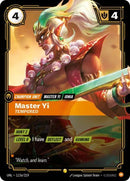 Master Yi - Tempered (Alternate Art) (113a/219) [Unleashed] - The Mythic Store | 24h Order Processing