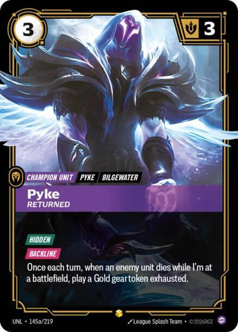 Pyke - Returned (Alternate Art) (145a/219) [Unleashed] - The Mythic Store | 24h Order Processing