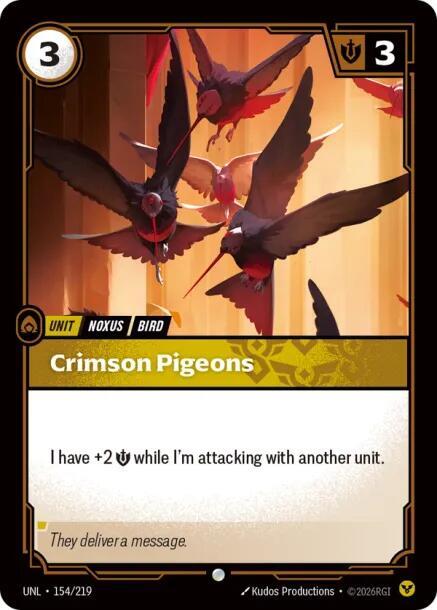 Crimson Pigeons (154/219) [Unleashed] - The Mythic Store | 24h Order Processing