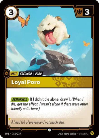 Loyal Poro (156/219) [Unleashed] - The Mythic Store | 24h Order Processing
