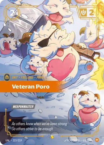 Veteran Poro (Overnumbered) (223/219) [Unleashed] - The Mythic Store | 24h Order Processing