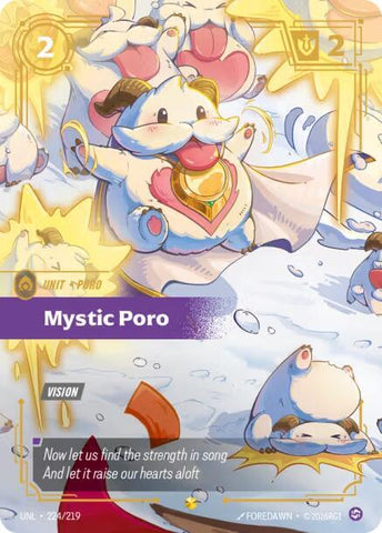 Mystic Poro (Overnumbered) (224/219) [Unleashed] - The Mythic Store | 24h Order Processing