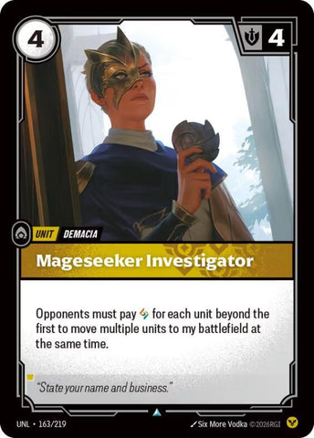 Mageseeker Investigator (163/219) [Unleashed] - The Mythic Store | 24h Order Processing