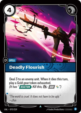 Deadly Flourish (073/219) [Unleashed] - The Mythic Store | 24h Order Processing