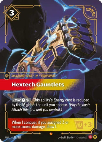 Hextech Gauntlets (188/219) [Unleashed] - The Mythic Store | 24h Order Processing