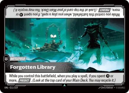 Forgotten Library (211/219) [Unleashed] - The Mythic Store | 24h Order Processing