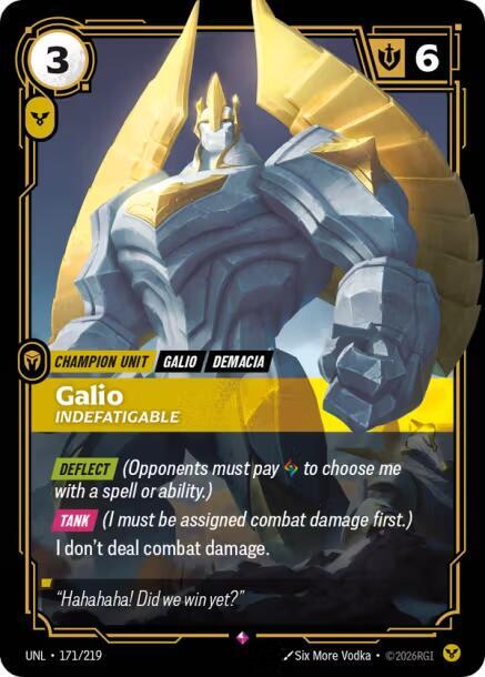 Galio - Indefatigable (171/219) [Unleashed] - The Mythic Store | 24h Order Processing