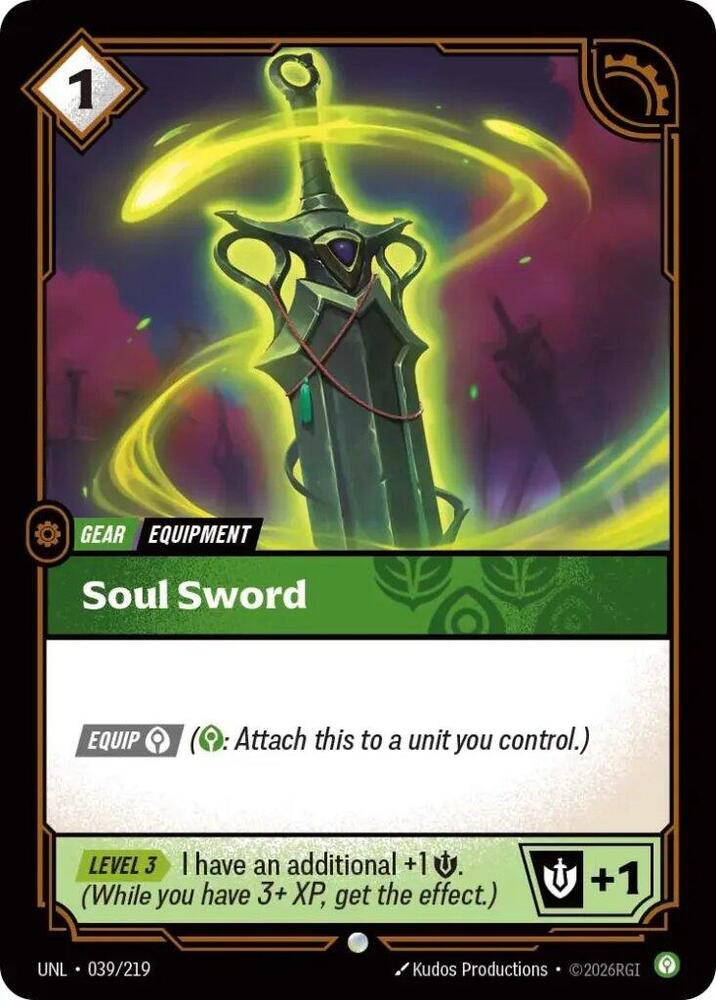 Soul Sword (039/219) [Unleashed] - The Mythic Store | 24h Order Processing