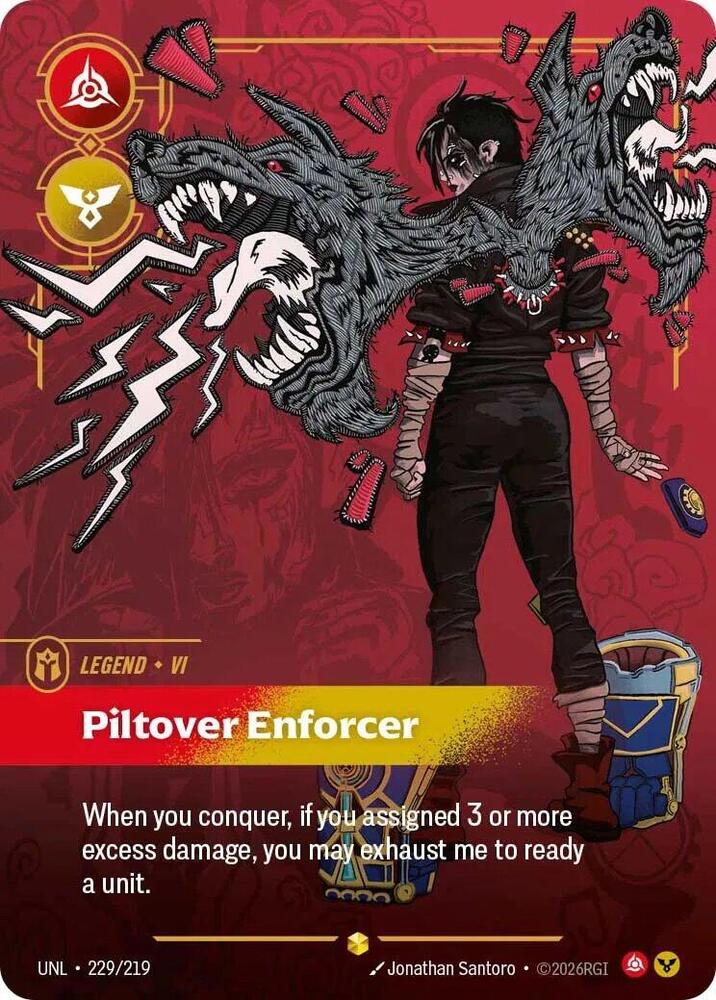 Vi - Piltover Enforcer (Overnumbered) (229/219) [Unleashed] - The Mythic Store | 24h Order Processing