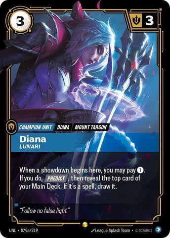 Diana - Lunari (Alternate Art) (079a/219) [Unleashed] - The Mythic Store | 24h Order Processing