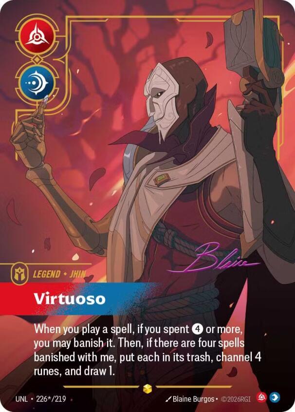 Jhin - Virtuoso (Signature) (226*/219) [Unleashed] - The Mythic Store | 24h Order Processing