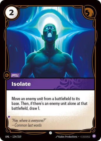 Isolate (124/219) [Unleashed] - The Mythic Store | 24h Order Processing