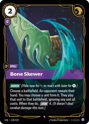 Bone Skewer (139/219) [Unleashed] - The Mythic Store | 24h Order Processing