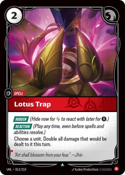 Lotus Trap (013/219) [Unleashed] - The Mythic Store | 24h Order Processing