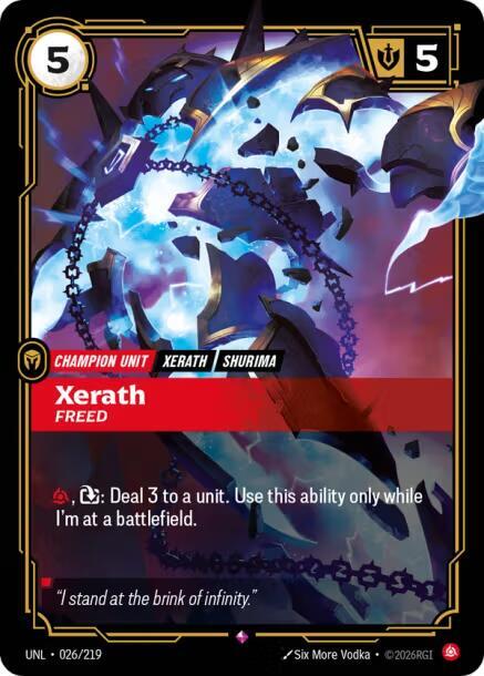 Xerath - Freed (026/219) [Unleashed] - The Mythic Store | 24h Order Processing