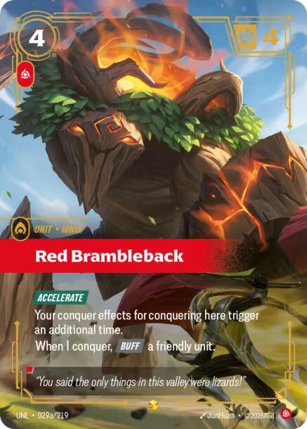 Red Brambleback (Alternate Art) (029a/219) [Unleashed] - The Mythic Store | 24h Order Processing
