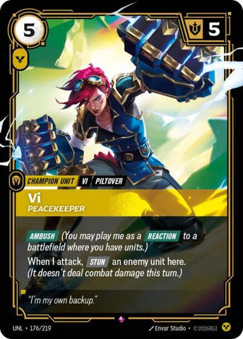Vi - Peacekeeper (176/219) [Unleashed] - The Mythic Store | 24h Order Processing