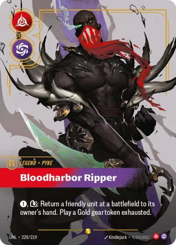 Pyke - Bloodharbor Ripper (Overnumbered) (228/219) [Unleashed] - The Mythic Store | 24h Order Processing