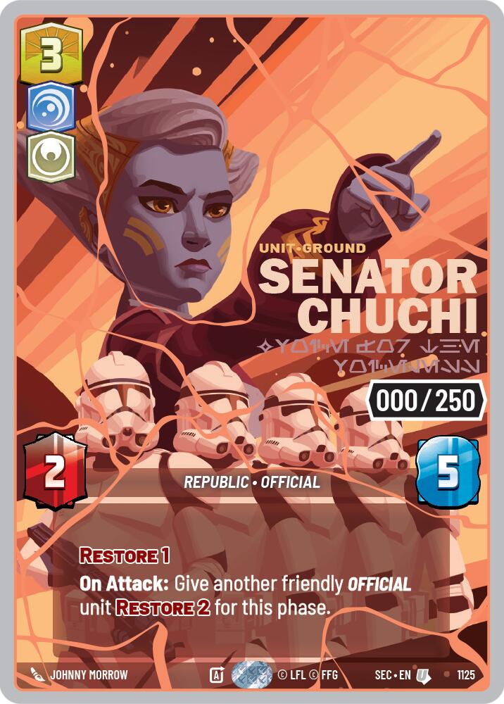 Senator Chuchi - Voice for the Voiceless (1125) (Serialized) (Rose Gold) (1125) [Secrets of Power] - The Mythic Store | 24h Order Processing