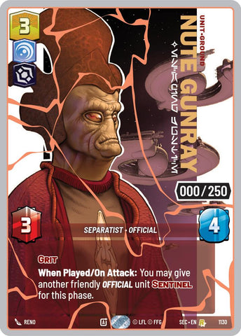 Nute Gunray - Escaping Justice (1130) (Serialized) (Rose Gold) (1130) [Secrets of Power] - The Mythic Store | 24h Order Processing