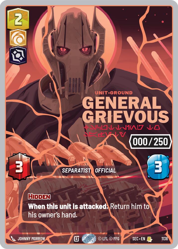 General Grievous - Scuttling to Safety (1138) (Serialized) (Rose Gold) (1138) [Secrets of Power] - The Mythic Store | 24h Order Processing