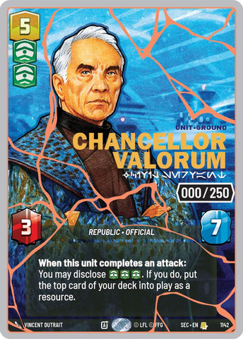 Chancellor Valorum - Civil Servant (1142) (Serialized) (Rose Gold) (1142) [Secrets of Power] - The Mythic Store | 24h Order Processing