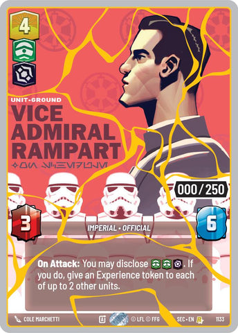 Vice Admiral Rampart - On Schedule (1133) (Serialized) (Gold) (1133) [Secrets of Power] - The Mythic Store | 24h Order Processing
