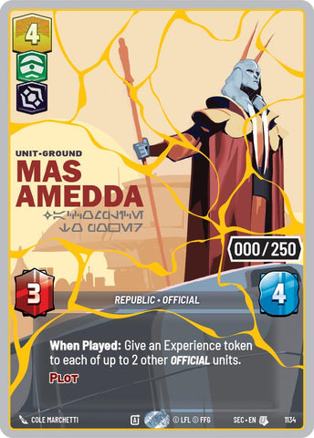 Mas Amedda - Accomplice to Power (1134) (Serialized) (Gold) (1134) [Secrets of Power] - The Mythic Store | 24h Order Processing
