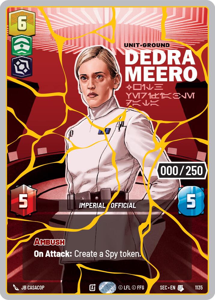 Dedra Meero - With Verifiable Data (1135) (Serialized) (Gold) (1135) [Secrets of Power] - The Mythic Store | 24h Order Processing