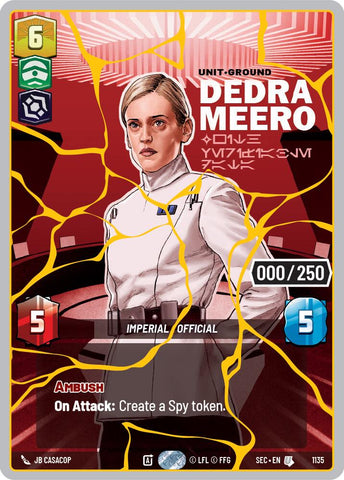 Dedra Meero - With Verifiable Data (1135) (Serialized) (Gold) (1135) [Secrets of Power] - The Mythic Store | 24h Order Processing