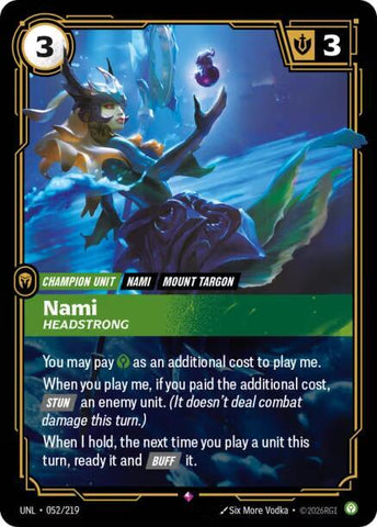 Nami - Headstrong (052/219) [Unleashed] - The Mythic Store | 24h Order Processing