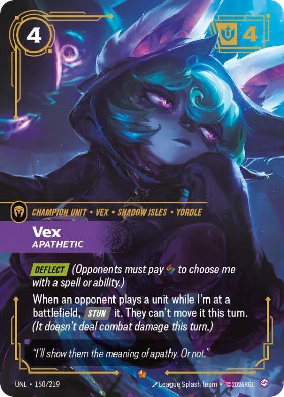 Vex - Apathetic (150/219) [Unleashed] - The Mythic Store | 24h Order Processing