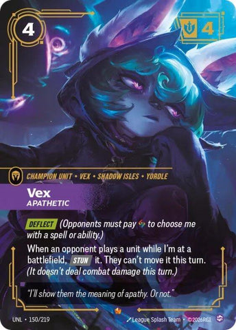 Vex - Apathetic (150/219) [Unleashed] - The Mythic Store | 24h Order Processing