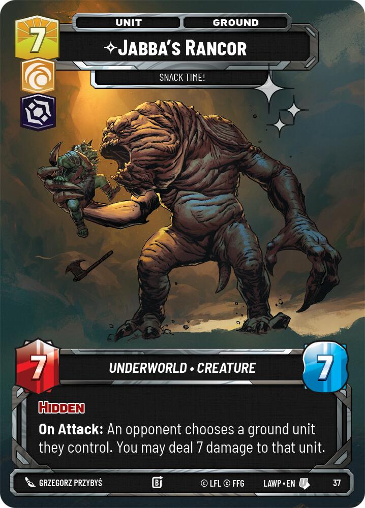 Jabba's Rancor - Snack Time! (37) (Foil) (37) [A Lawless Time: Weekly Play] - The Mythic Store | 24h Order Processing