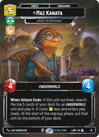 Maz Kanata - Where's My Boyfriend? (26) (Foil) (26) [A Lawless Time: Weekly Play] - The Mythic Store | 24h Order Processing