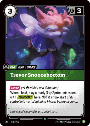 Trevor Snoozebottom (048/219) [Unleashed] - The Mythic Store | 24h Order Processing