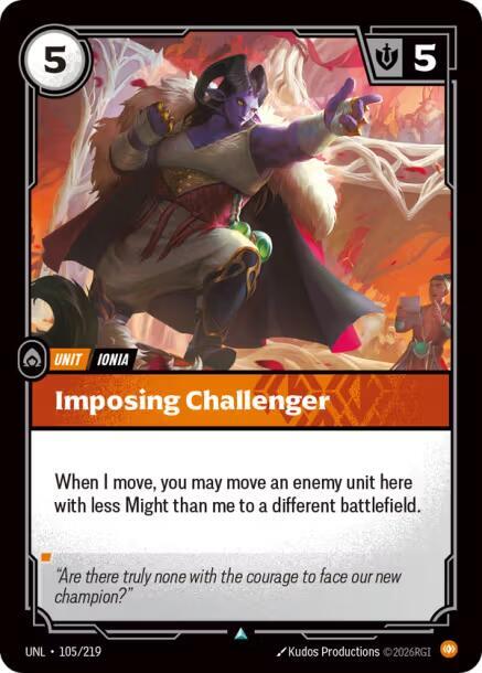 Imposing Challenger (105/219) [Unleashed] - The Mythic Store | 24h Order Processing